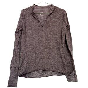 Women's DRI-FIT Nike Long Sleeve Top 1/4 Zip Pullover Size Medium EUC #6581